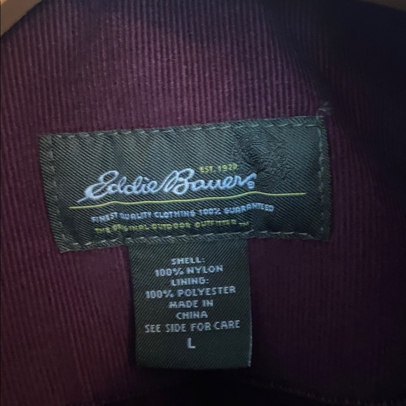 Eddie Bauer Quilted Ladies Vest - Burgundy Size L - Picture 2 of 9